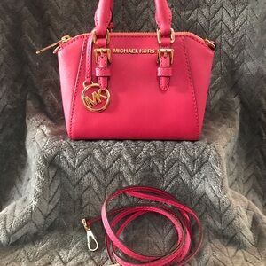 Michael Kors Ciara XS Handbag Crossbody NWOT Hot Pink